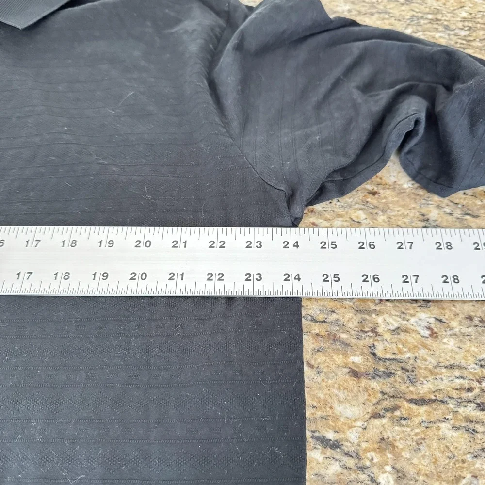 Ralph Lauren Polo Golf Shirt Mens XL Black‎ Long Sleeve Pima Cotton